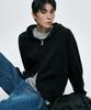 Atez Essential Oversized Sweat Zip-Up Hoodie [Black]