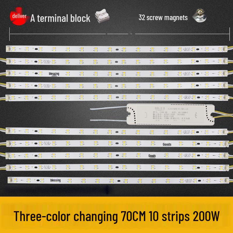 Dimmable LED Ceiling Light Panel: Dual/Triple Color Light Board & Bar