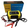 12V 6A Pulse Repair Charger with LCD Display for Motorcycles and Cars