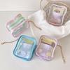 Practical Figure Display Bag With Builts In Dividers High Clarities Plastic Case for Home Office Organization