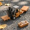 1:64 Forklift Crane Mini Remote Control Variable Speed Alloy Metal Diecast Model Rc Car Home Trendy Computer Desktop Ornaments