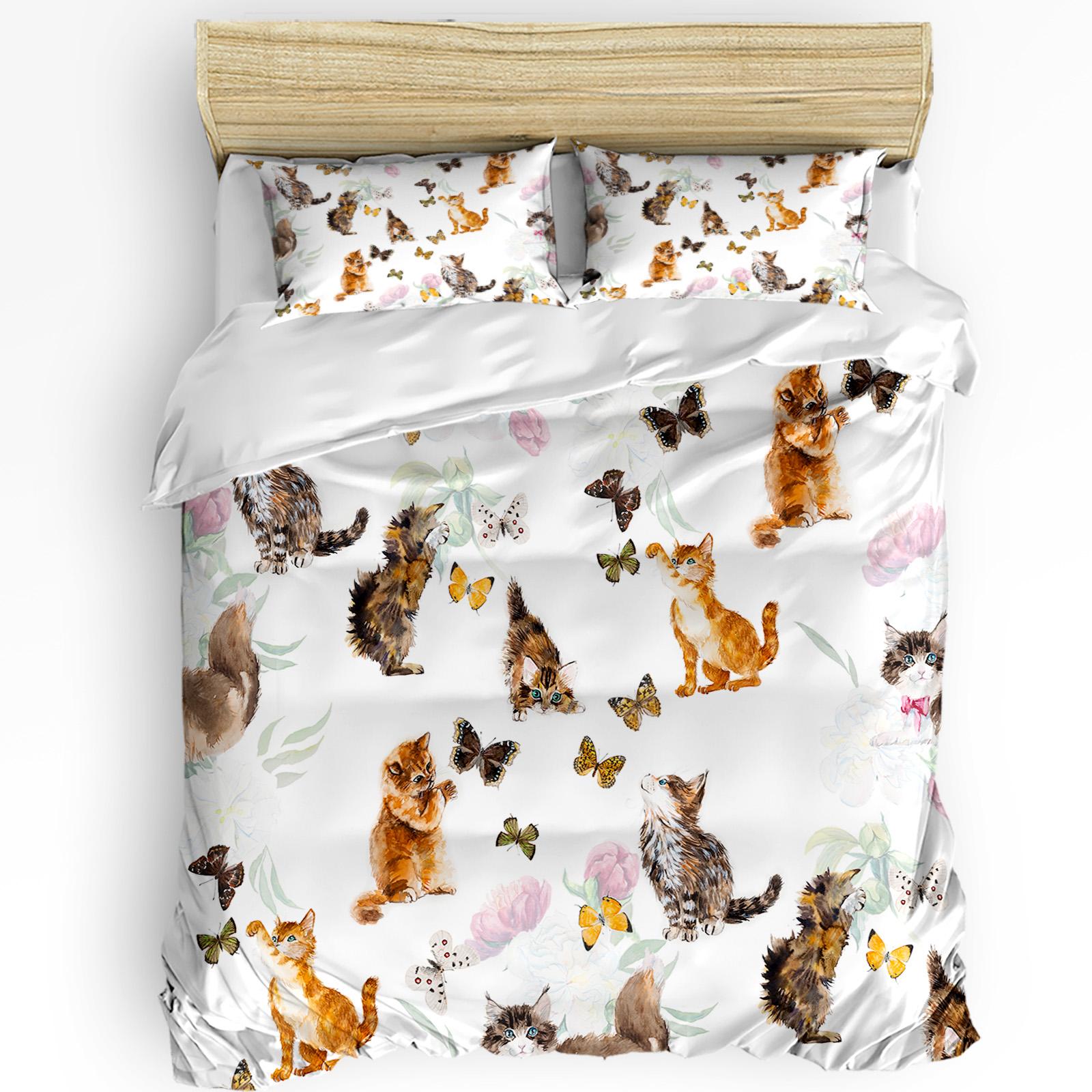 

Химический эксперимент Мультфильм Пододеяльник Постельное белье Комплект постельного белья Двойной домашний текстиль Одеяло Чехол Наволочки Спальня Постельное белье Без простыни EU single(135x200cm)