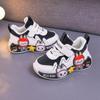 2025 Cartoon Toddler Sports Shoes: Korean-Style Leather Running & Casual Shoes for Boys, Spring/Autumn