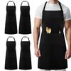 Waterproof Oil-proof Advertising Catering Apron with Hanging Neck and Waist Design for Women