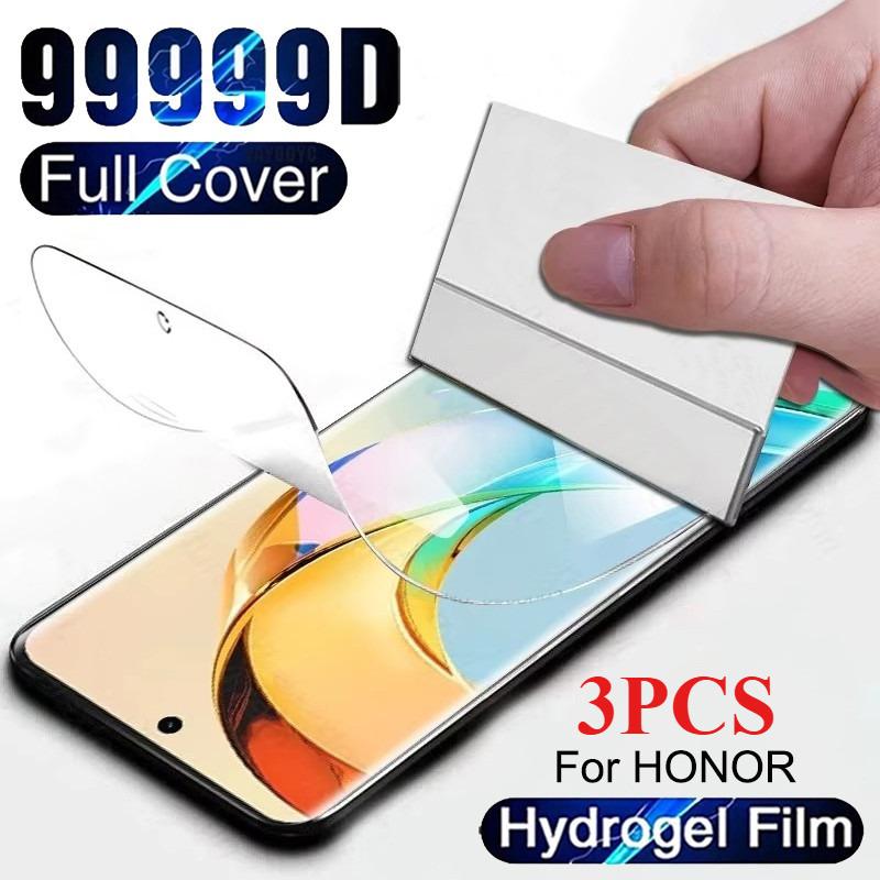 Full Cover Hydrogel Film For Honor 90 70 5G Honor 200 Smart 100 80 20 Pro 10 Lite 8X X6 X6S X6A X6B Plus Screen Protector Soft Film Not Glass