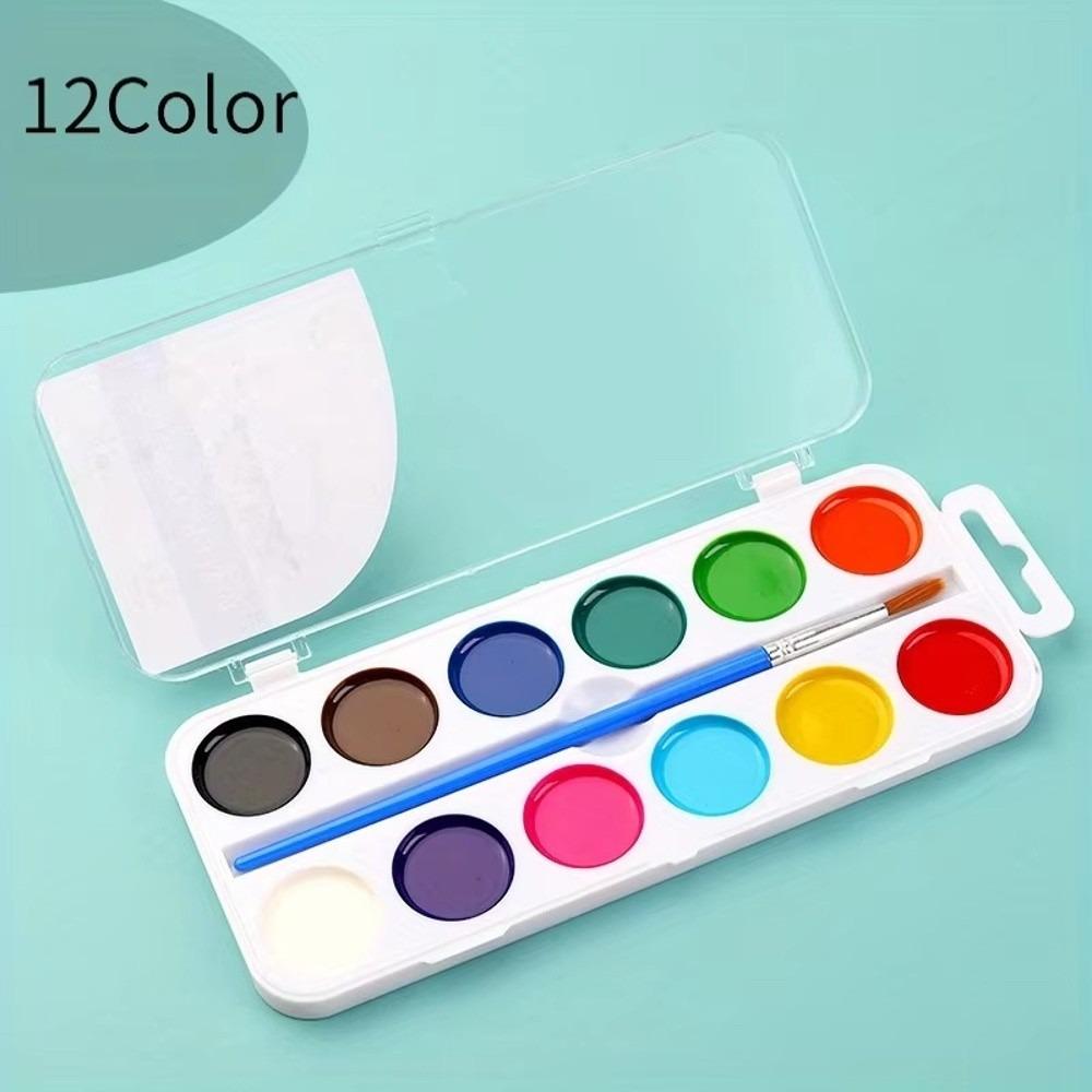 Hand-painted Children's Painting Watercolor Set Solid Watercolor Paints Stationery Accessories