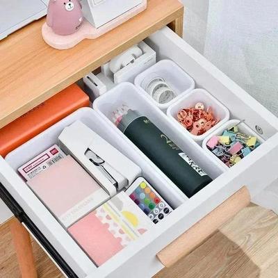 Kunststoffbox Multifunktionaler Schreibwarenständer 8-teiliges Set Diverses Aufbewahrung Büro Aufbewahrungsbox Schreibtisch Klappschublade Schreibtischorganizer
