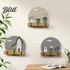 Exquisite Home Organization Storage Rack Key Holder Wooden Cottage Gift Nordic House Shaped