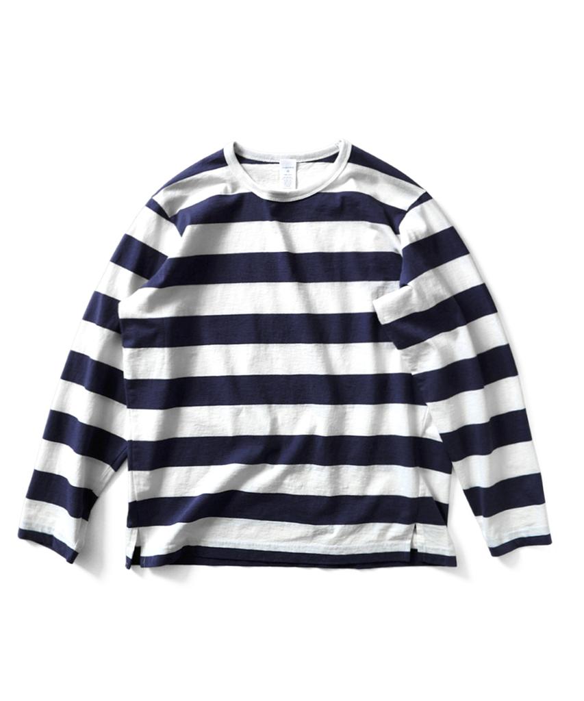 THOMASMORE Porto Border Tee - Navy