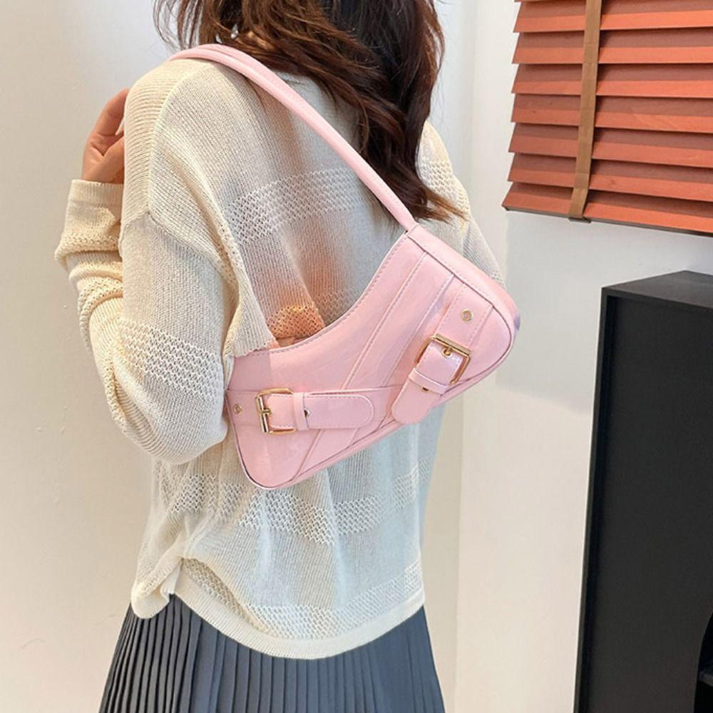 New Design Y2k Shoulder Bags Harajuku Spicy Girls Handbag Sweet Cool Belt Buckle Armpit Bag  Women
