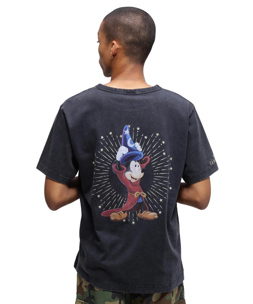 Avirex Collection FANTASIA MICKEY MOUSE PRINT M 410 Charcoal T-SHIRT Men's 783-5234024