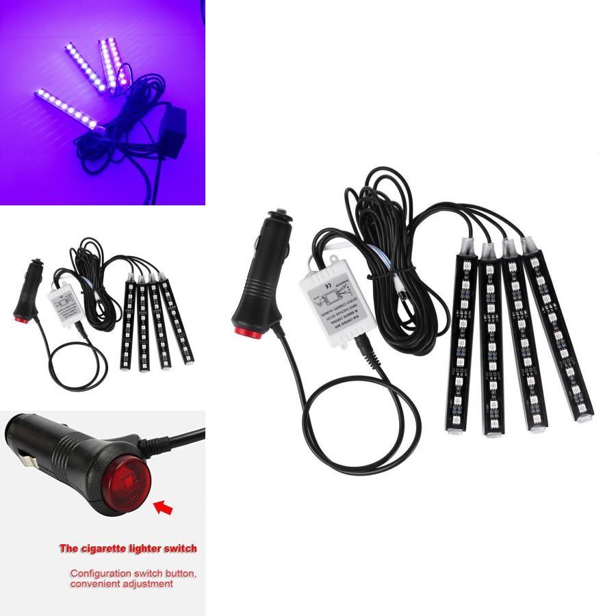 Vibrant Led Car Interior Atmosphere Lights Sound-activated Footwell Decoration
