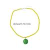 Lemon Dopamine Bead Necklace Watermelon Y2K Clavicle Chain Cute Fresh Fruit Necklace  Women