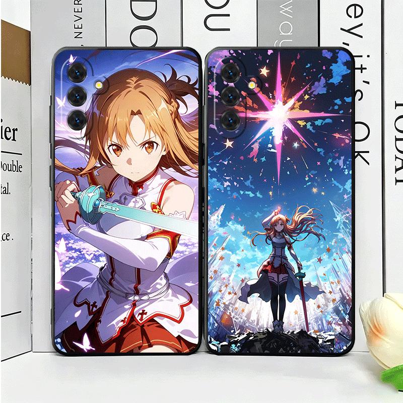 S-Sword O-Online SAO Yuuki Asuna Soft Phone Case for Samsung A17 A37 A57 A16 A26 A36 A56 A15 A25 A35 A55 A14 A24 A34 A54 A13 A23