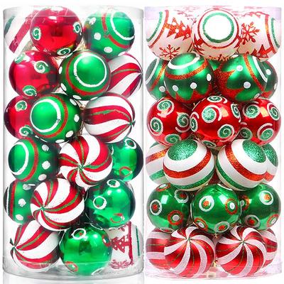 6Pcs/box Christmas Balls Ornaments Xmas Tree Hanging Pendants Home Christmas Party Decoration  Navidad Natal New Year Gifts