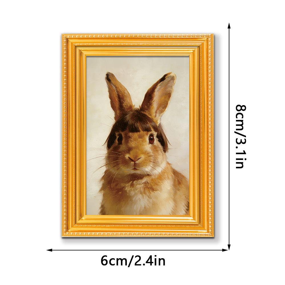 Kreativ Spaß Schrullige Tiere 3D Holz Foto Rahmen Kühlschrankmagnet