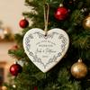 Custom First Christmas Married Ceramic Ornament Wedding 1st Christmas As Mr & Mrs Newlywed Couple Heart Bauble Xmas Tree Decor
