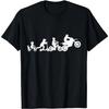 Motocross Evolution Funny Dirt Bike MX Motorcycle Biker T-Shirt
