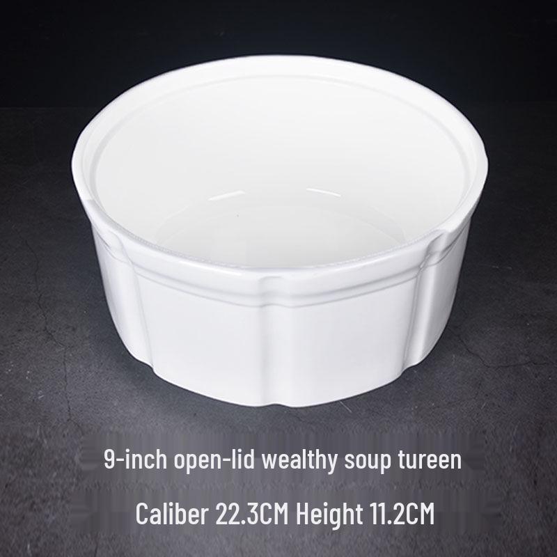 Pure White Ceramic Stew Pot with Lid - Large Double Boiler for Soups, Bird's Nest, Sugar Water, and Steamed Egg Dishes