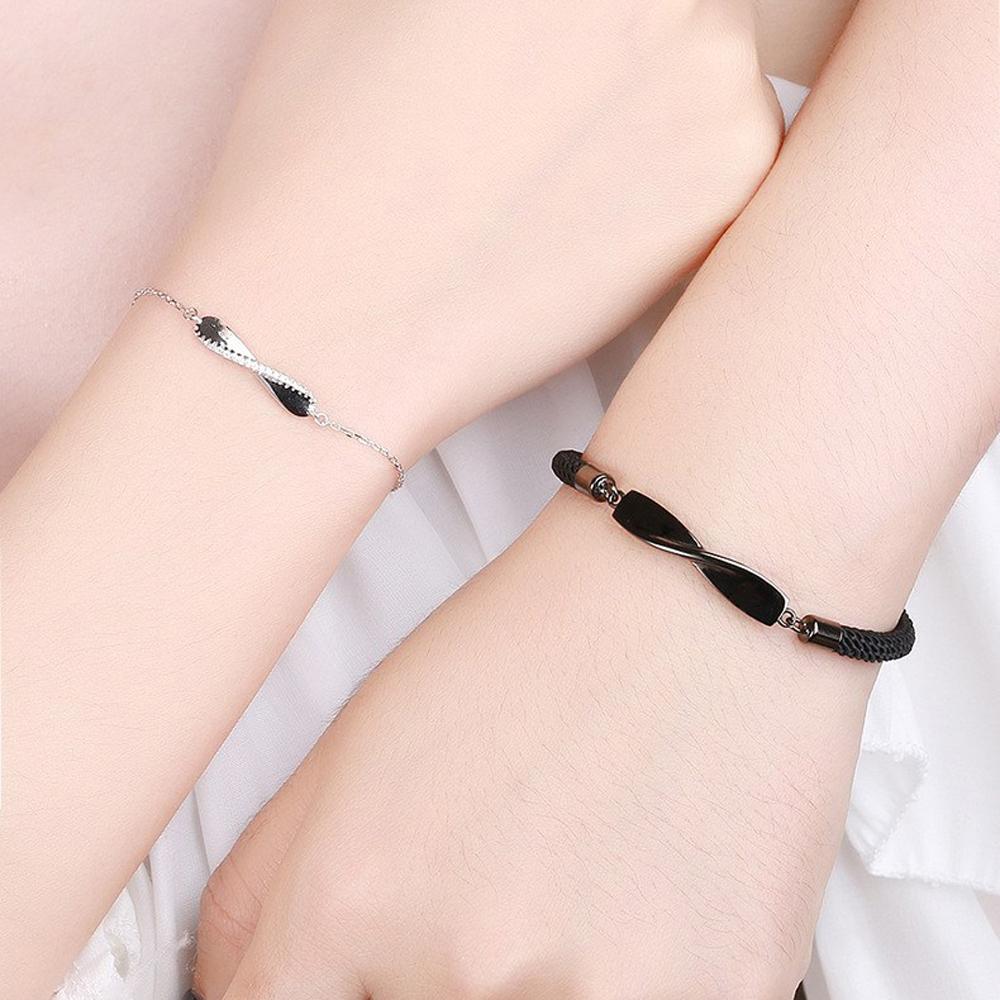 Accessories Weaving Rope Zinc Zinc Alloy Wave Men Mobius Ring Couples Bracelets Friend Bracelet Hand Rope