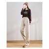 High Waisted Cashmere and Glutinous Rice Pants Knitted Warm Straight Leg Pants