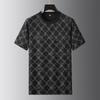 Camiseta estampada de manga corta para hombre talla grande