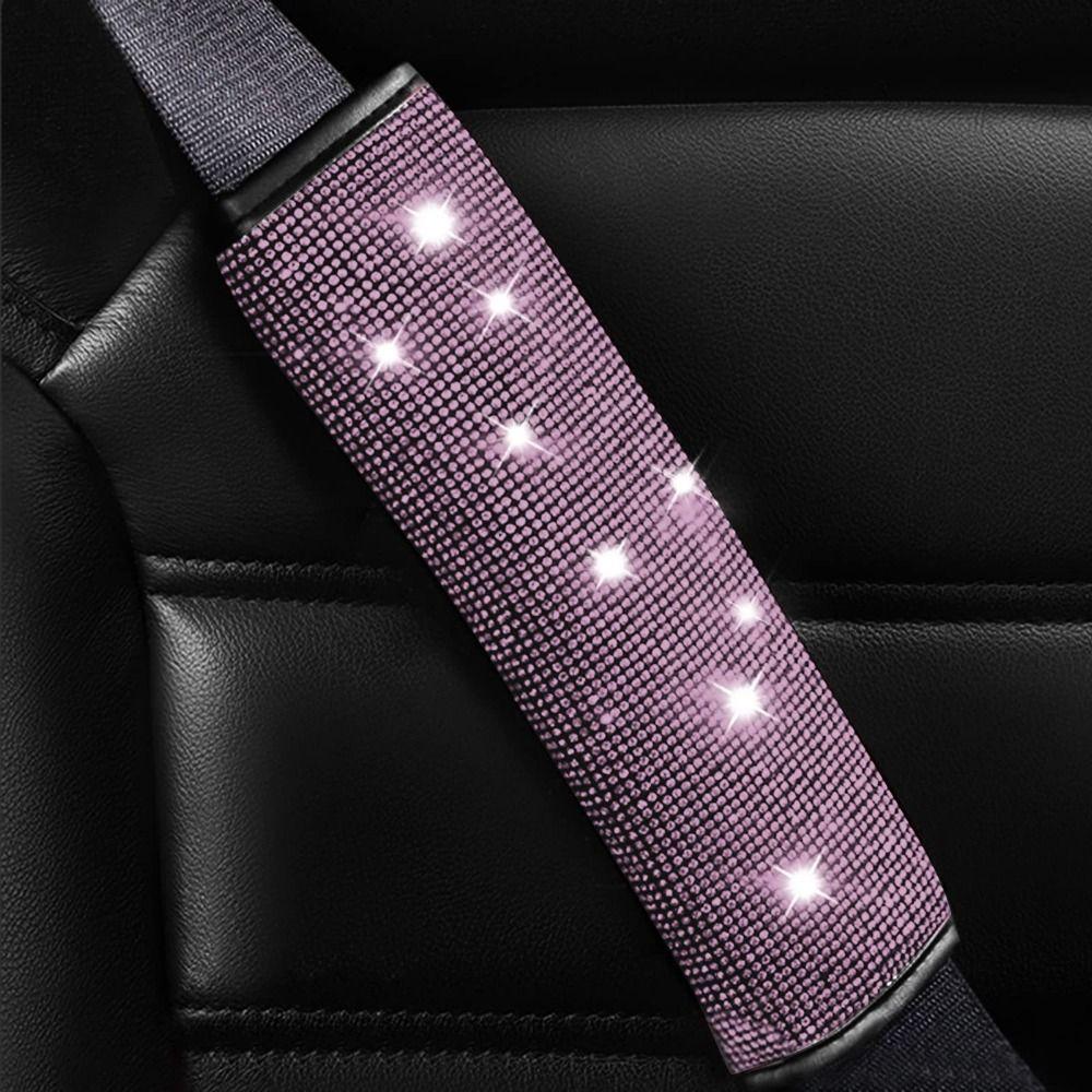 Rhinestone Bling Car Interior Accessories Set Steering Wheel Protective Case  Car Protection