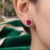 1 Paar Steckohrringe Quadratische Form Zirkonia Funkelnd Eingelegte Ohrstecker Festliche Lässige Ohrringe Schmuck Geschenk