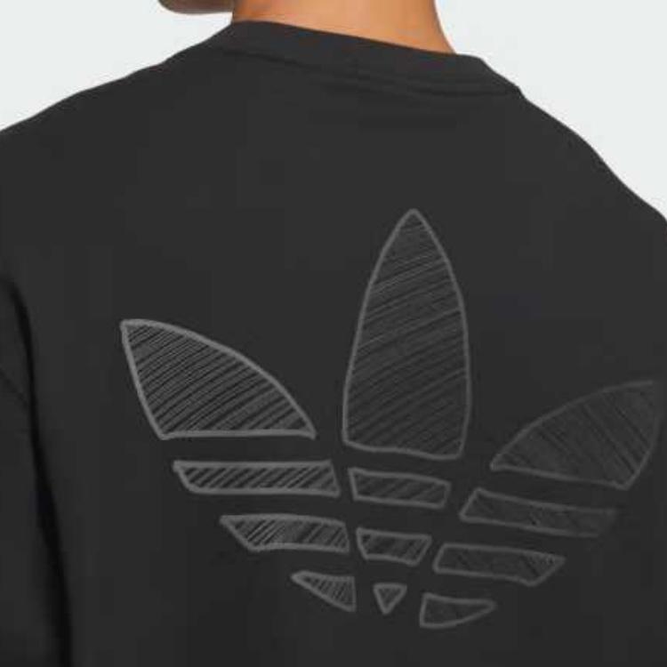 adidas Originals Men's Graphic Long Sleeve T-Shirt Black JL7499