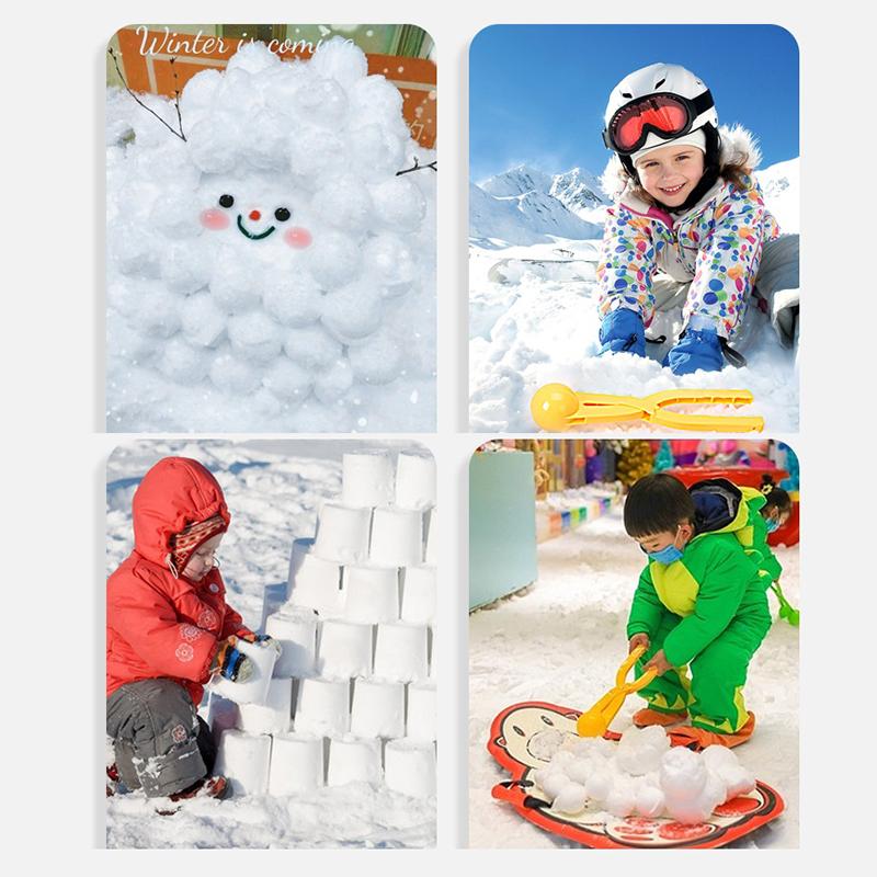 4Pcs Cute Bear Duck Dinosaur Snowball Clip Snow Clay Ball Maker Creative Snowballs Mold Snow Shovel For Kids Outdoor Sports Snow Toy