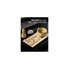 Sonrasi Matcha Tea Set 8 Pieces Cherry Blossom Design Includes Bowl Whisk Scoop Sifter Gift Box for Beginners