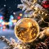 Christmas Acrylic Transparent Crystal Ball Decor With Glowing 3d Effect For Home Decorations