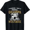 Grandpa Fathers Day Music Gift Drums T-Shirt