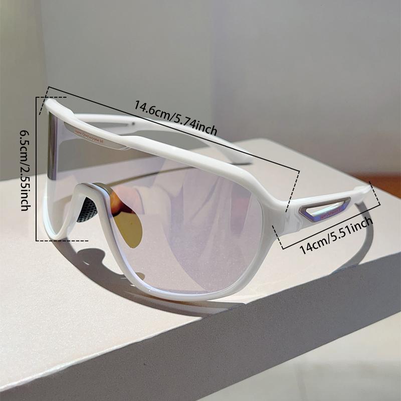 Oversized Sports Goggle Men  New Fashion Mirror Outdoor Cycling Sunglasses Women Fashion Anti-UV Protective Shades