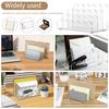 3-Fächer Acryl-Aktenhalter Klarer Briefsortierer Schreibtisch-Organizer Vertikaler Brief-Dokumenten-Teilerhalter Büro-Aufbewahrungsregal