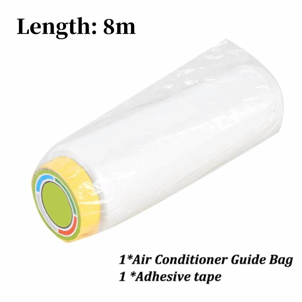 8/10/15/20M Air Conditioner Extended Bag Plastic Flexible Wind Duct Bag Summer Cooling Blowing Pipe Bag Air Flow Guidance