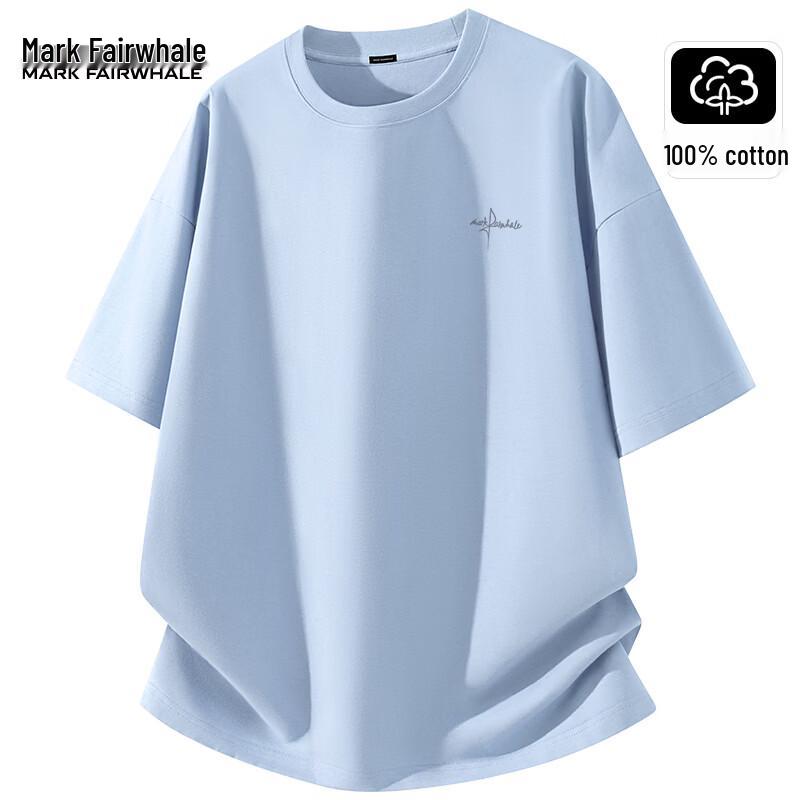 Mark Fairwhale Men's Cotton Loose Fit Short Sleeve T-Shirt