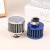 1 Stück Universalschnittstelle Auto-Luftfilter 12 mm für Motorrad-Kaltlufteinlass High Flow Kurbelgehäuse-Entlüftungsabdeckung Mini-Entlüftungsfilter