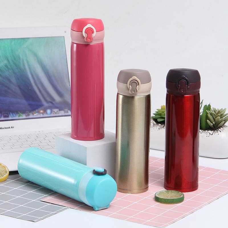 304 Edelstahl Bounce Becher Einfache Student Gerade Tasse Vakuum Auto Geschenk Tasse