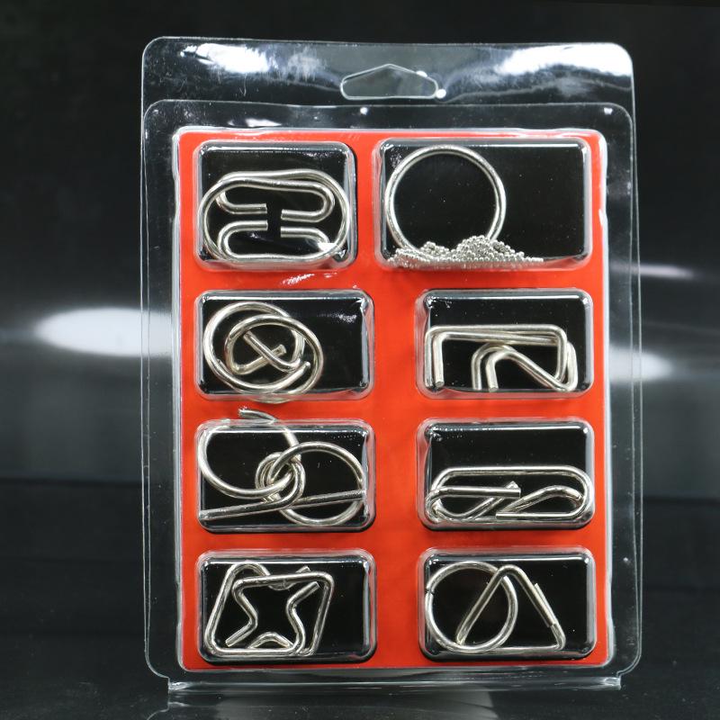 IQ Toys 8-teiliges Puzzle-Set - TikTok Trend Interlocking Rings