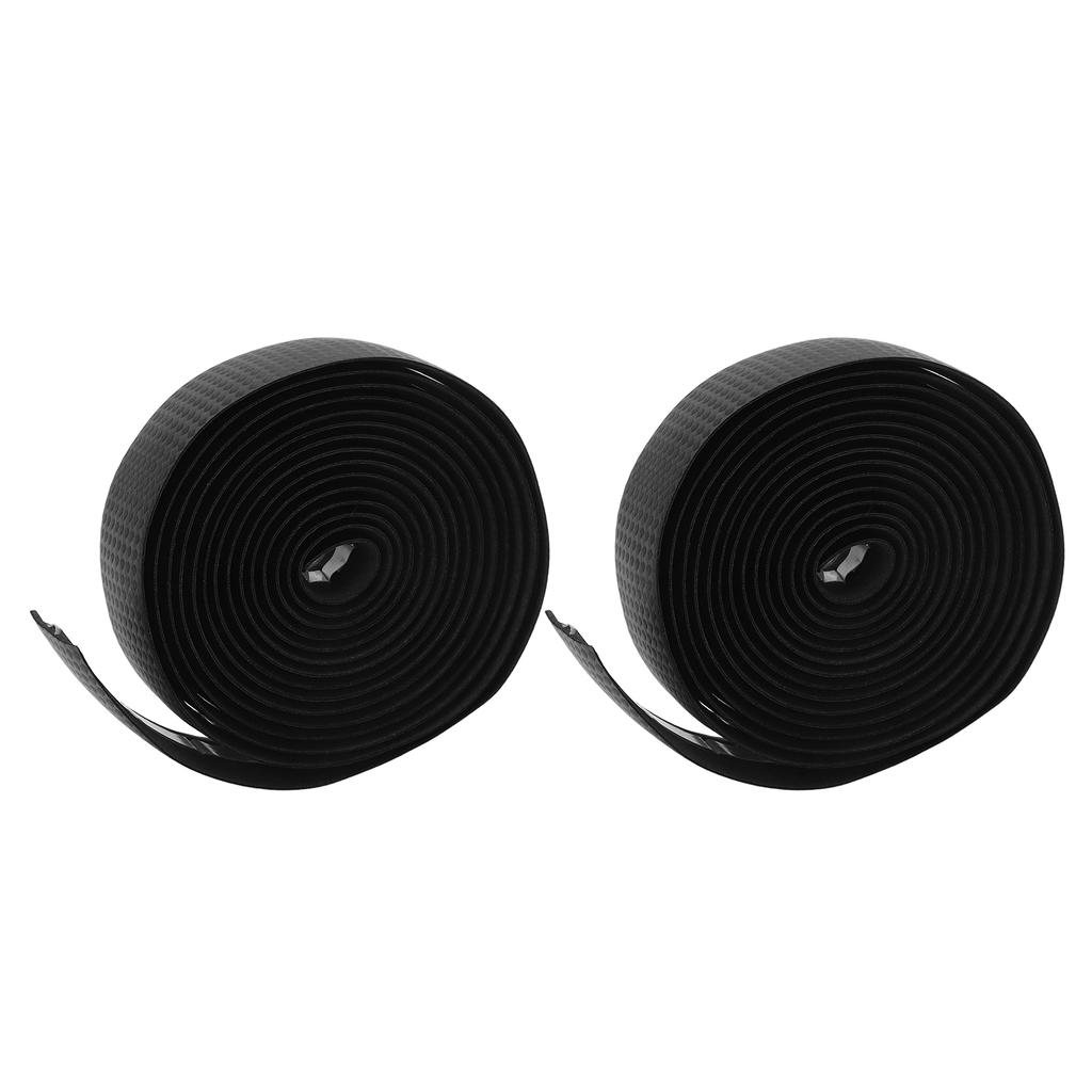 EVA Bicycle Handlebar Tape Bike Cycling Handle Wrap PU Leather Anti Skid Shock Absorption for Drop BarBlack