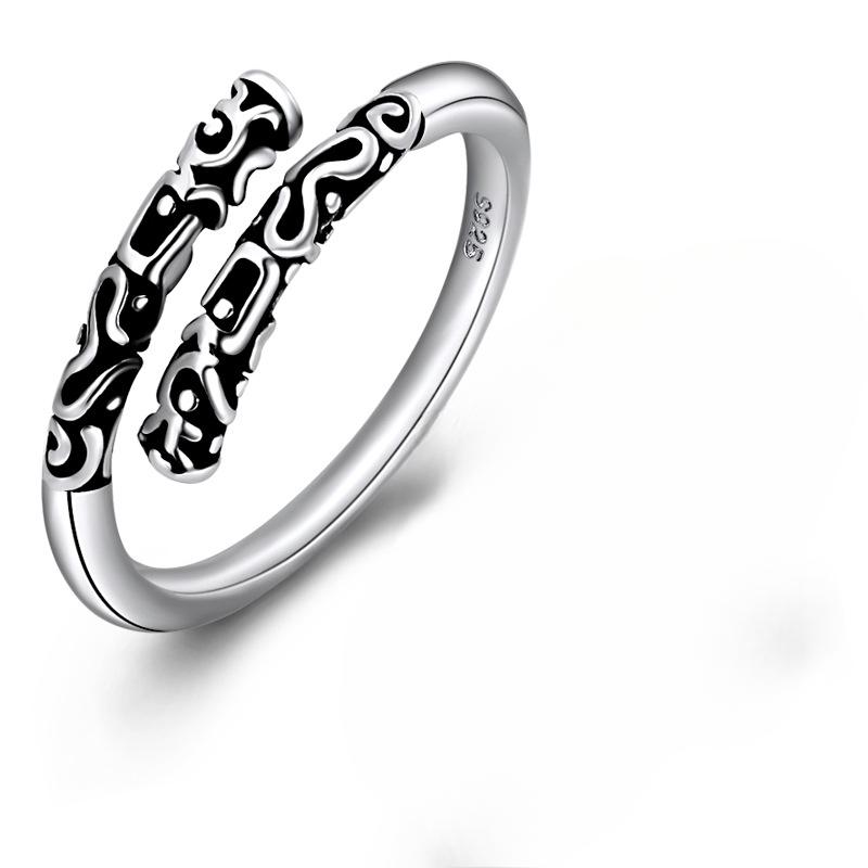 Opening Vintage Ring Female Simple Cold Wind Adjustable Index Finger Ring Small Fresh Personalized Finger Ring