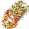 Colorful Artificial Flower Wreath Headband Realistic Spring Headpiece Bride Flower Crown  Holiday