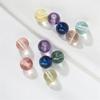 50Pcs 8mm Fun Candy Color Fashion Synthetic Exquisite Lilac Beads Faceted Purple Beads Bracelets Make Trend Jewelry Workmanship