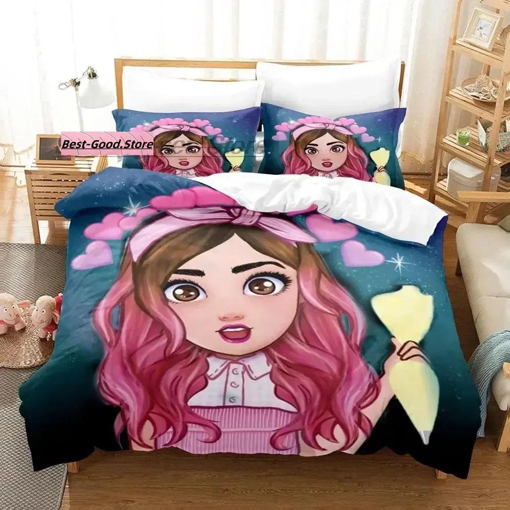 Mis Pastelitos Bedding Set Single Twin Full Queen King Size Bed Set Aldult Kid Bedroom Duvetcover Sets Anime bed sheet set