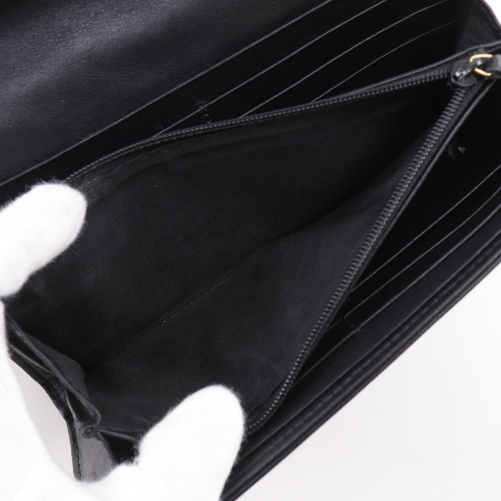 GUCCI GG Marmont Purse 443436 black Calfskin Women Used