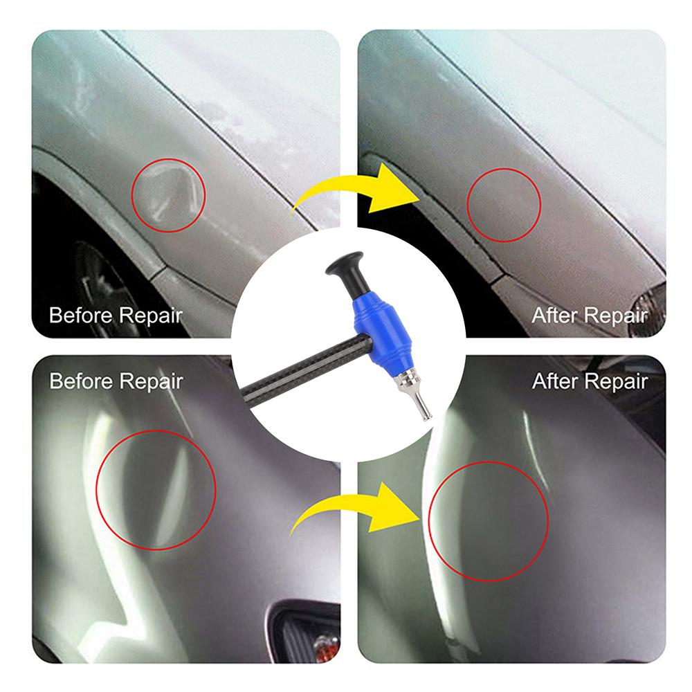 Car Dent Repair Tools Tapper Tools Carbon Fiber Adjustable Length Handle Hammer Portable Auto Body Repair With M8 Screw Kit