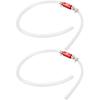 2 Pack Brake Bleeder Hose for Motorcycle Car with One Way Check Valve Tube 6MM Universal Brake Bleeding Tool Kit for Hydraulic System Bleeding, Car
