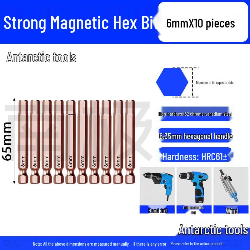 Industrial-Grade Strong Magnetic Hex Bit Extension for Electric & Pneumatic Screwdrivers and Drills
