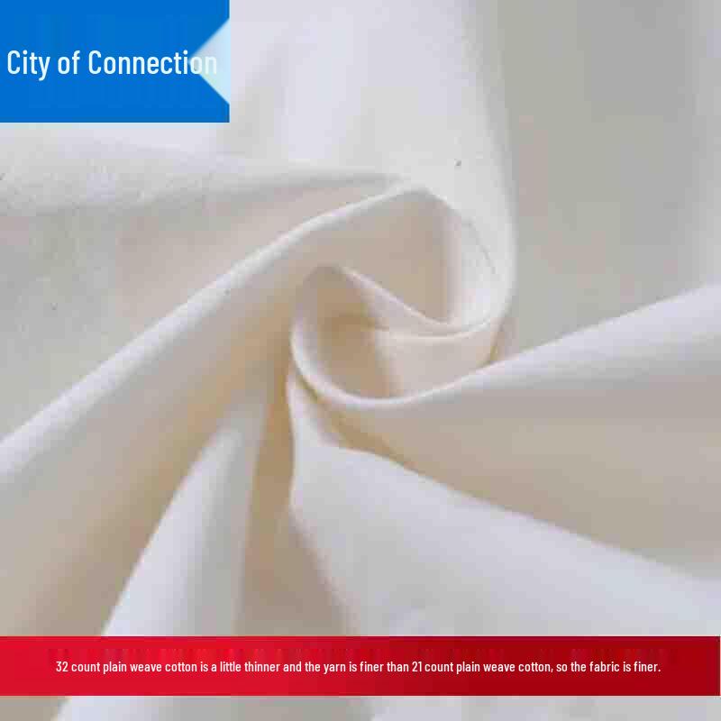 21s Pure Cotton Plain Weave Greige Fabric